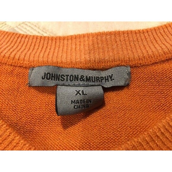 Johnston & Murphy Orange Sweater - Picture 2 of 3